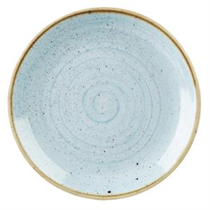 Churchill Plat bord Stonecast Duck Egg Coupe; 21.7 cm (Ø); lichtblauw/bruin; rond; 12 stuk / verpakking