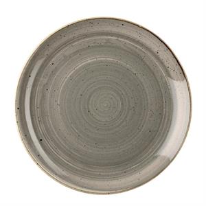 Churchill Plat bord Stonecast Peppercorn Coupe; 21.7 cm (Ø); grijs/bruin; rond; 12 stuk / verpakking