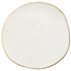 Churchill Plat bord Stonecast Barley White organisch; 18.6 cm (B); wit/bruin; organisch; 12 stuk / verpakking