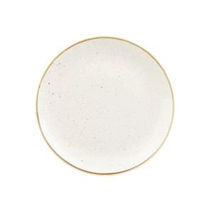 Churchill Plat bord Stonecast Barley White Coupe; 32.4 cm (Ø); wit/bruin; rond; 6 stuk / verpakking