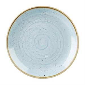 Churchill Plat bord Stonecast Duck Egg Coupe; 32.4 cm (Ø); lichtblauw/bruin; rond; 6 stuk / verpakking
