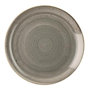 Churchill Plat bord Stonecast Peppercorn Coupe; 32.4 cm (Ø); grijs/bruin; rond; 6 stuk / verpakking