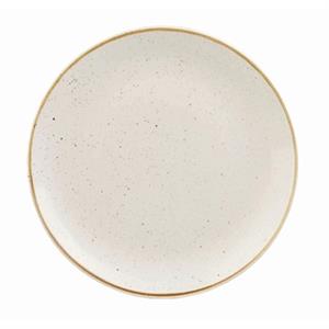 Churchill Plat bord Stonecast Barley White Coupe; 26 cm (Ø); wit/bruin; rond; 12 stuk / verpakking