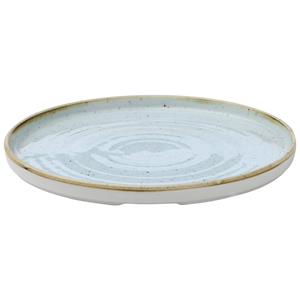 Churchill Plat bord met hoge rand; 26x2 cm (ØxH); lichtblauw/bruin; rond; 6 stuk / verpakking
