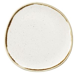 Churchill Plat bord Stonecast Barley White organisch; 21 cm (B); wit/bruin; organisch; 12 stuk / verpakking