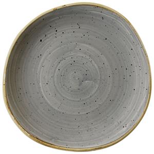 Churchill Plat bord Stonecast Peppercorn organisch; 21 cm (B); grijs/bruin; organisch; 12 stuk / verpakking