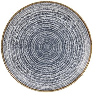 Churchill Plat bord Studio Prints Slate Blue Coupe; 26 cm (Ø); blauw/bruin; rond; 12 stuk / verpakking