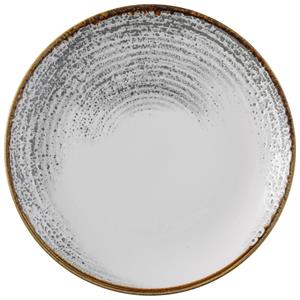 Churchill Plat bord Studio Prints Jasper Grey Coupe; 26 cm (Ø); grijs/bruin; rond; 12 stuk / verpakking