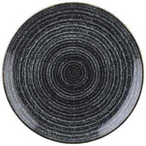 Churchill Plat bord Studio Prints Charcoal Black Coupe; 28.8 cm (Ø); zwart; rond; 12 stuk / verpakking