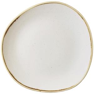 Churchill Plat bord Stonecast Barley White organisch; 28.6 cm (B); wit/bruin; organisch; 12 stuk / verpakking