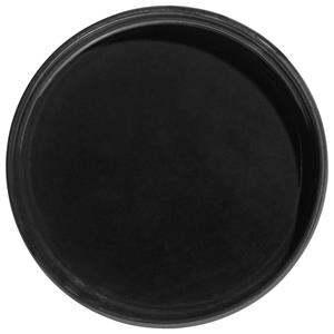 Vega Bord met lage rand Skady mat; 13.5x2 cm (ØxH); zwart; rond; 4 stuk / verpakking