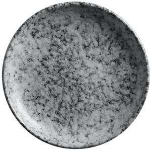 Vega Plat bord Mamoro rond; 16 cm (Ø); zwart/wit; rond; 6 stuk / verpakking