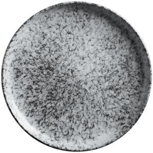Vega Plat bord Mamoro rond; 27 cm (Ø); zwart/wit; rond; 4 stuk / verpakking