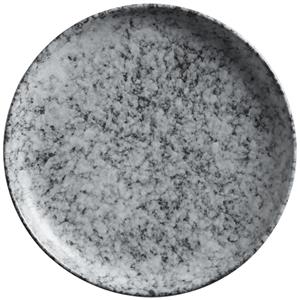 Vega Plat bord Mamoro rond; 20 cm (Ø); zwart/wit; rond; 6 stuk / verpakking