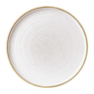 Churchill Rond bord Stonecast Barley White met verhoogde rand; 21x2 cm (ØxH); wit/bruin; rond; 6 stuk / verpakking