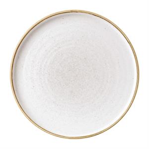 Churchill Rond bord Stonecast Barley White met verhoogde rand; 26x2 cm (ØxH); wit/bruin; rond; 6 stuk / verpakking
