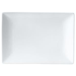 PULSIVA Vierkant bord Jandra rechthoekig; 21x14.5x4 cm (LxBxH); wit; rechthoekig; 6 stuk / verpakking