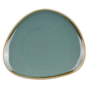 PULSIVA Plat bord Glaze driehoekig; 16.5x14.5x2 cm (LxBxH); blauw; driehoekig; 6 stuk / verpakking