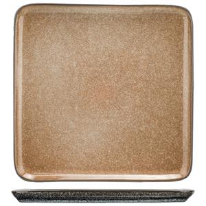 Cosy & Trendy Bord Lerida Desert vierkant; 25.5x25.5 cm (LxB); bruin; vierkant; 4 stuk / verpakking