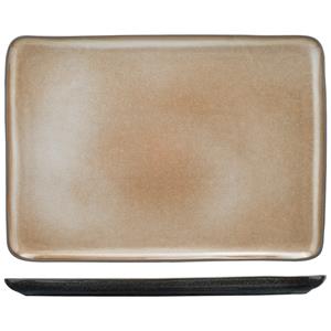 Cosy & Trendy Bord Lerida Desert rechthoekig; 24x34.5 cm (LxB); bruin; rechthoekig; 2 stuk / verpakking