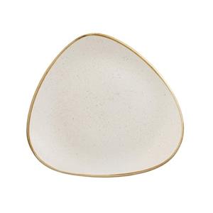 Churchill Bord Stonecast Barley White driehoekig; 19.2 cm (B); wit/bruin; driehoekig; 12 stuk / verpakking