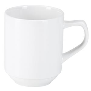 PULSIVA Mok Rondon; 310ml, 8x10 cm (ØxH); wit; rond; 6 stuk / verpakking