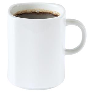 PULSIVA Koffiebeker Jazz; 300ml, 7.5x10 cm (ØxH); wit; 6 stuk / verpakking