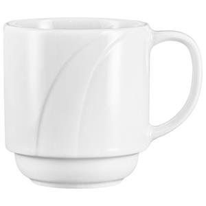 PULSIVA Beker Melody; 280ml, 8x9 cm (ØxH); wit; rond; 6 stuk / verpakking