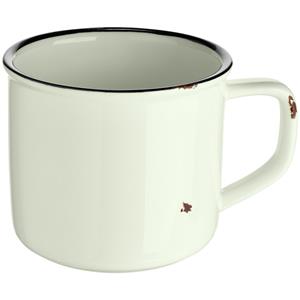 Vega Beker Liron; 400ml, 10x8 cm (ØxH); crème wit/zwart; 4 stuk / verpakking