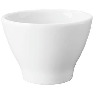 Vega Kom Contrast zonder oor; 190ml, 9x6.5 cm (ØxH); wit; conisch; 6 stuk / verpakking
