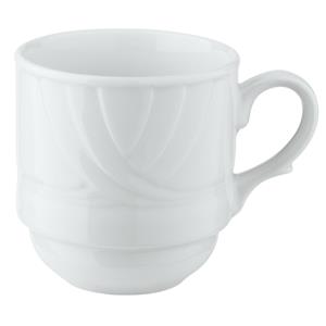 Vega Beker Kiara; 300ml, 8.6x9.4 cm (ØxH); wit; rond; 6 stuk / verpakking