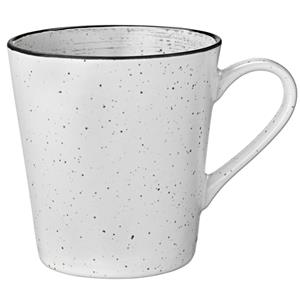 Vega Beker Fungio; 300ml, 10x7.8 cm (ØxH); wit/zwart; 6 stuk / verpakking