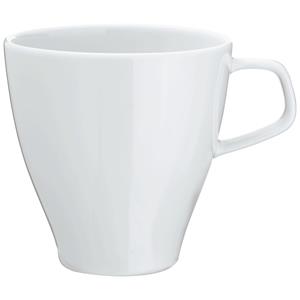 Vega Beker Contrast met oor; 300ml, 9.2x9.2 cm (ØxH); wit; conisch; 6 stuk / verpakking