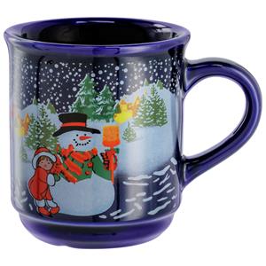 PULSIVA Kerstmok; 240ml, 8x8.9 cm (ØxH); meerkleurig; rond; 24 stuk / verpakking