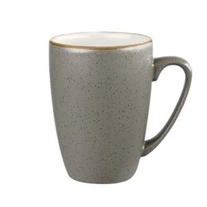 Churchill Mok Stonecast Peppercorn; 10.6x11 cm (ØxH); grijs/bruin; 12 stuk / verpakking