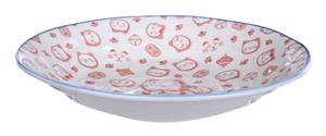 Tokyo Design Studio Rood/Wit Bord - Lucky Cats - 25.3 x 5cm