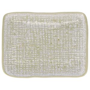 Vega Schaal Novulus met structuur; 14x18x2.3 cm (LxBxH); beige; rechthoekig; 4 stuk / verpakking