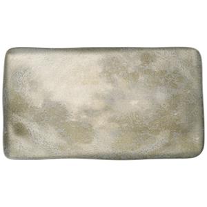 Porland Schaal   Selene; 28.2x15.1x2.4 cm (LxBxH); grijs/wit; rechthoekig; 2 stuk / verpakking