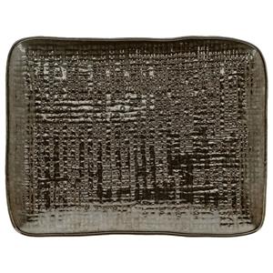 Vega Schaal Novulus met structuur; 14x18x2.3 cm (LxBxH); bruin; rechthoekig; 4 stuk / verpakking