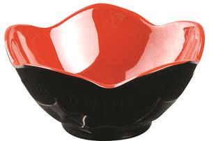 Tokyo Design Studio Zwart/Rode Kom - Melamine - 9 x 4cm