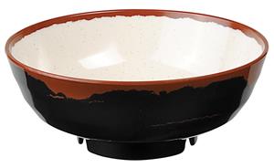 Tokyo Design Studio Zwart/Witte Kom - Melamine - 22.5 x 9cm 1900ml
