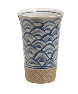 Tokyo Design Studio Blauw/Witte Theekop - 8 x 11,5cm