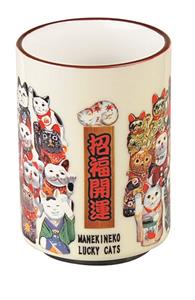 Tokyo Design Studio Witte mok - Kawaii Cat - 7.5 x 10cm 300ml