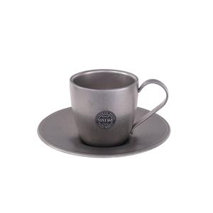 Geen Merk Koffiekop en Schotel - Vintage - 100ml