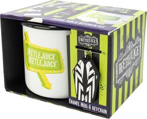 Merkloos Beetlejuice - Enamel Mug & Keyring