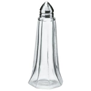 PULSIVA Zout-/peperstrooier Concorde; 11.5 cm (H); zilver/transparant; 10 stuk / verpakking