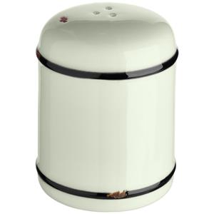 Vega Peperstrooier Liron; 6x8 cm (ØxH); crème wit/zwart; 4 stuk / verpakking