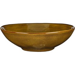 Mica Decorations Tabo Schaal - H9 x Ø30,5 cm - Oker