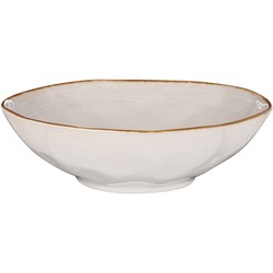 Mica Decorations Tabo Schaal - H9 x Ø30,5 cm - Wit