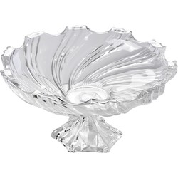 Clayre & Eef Fruitschaal Ø 38x21 cm Transparant Glas Serveerschaal